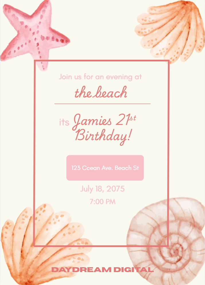 CUSTOMIZABLE Invitation Letter