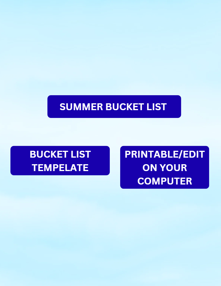 Summer Bucket List